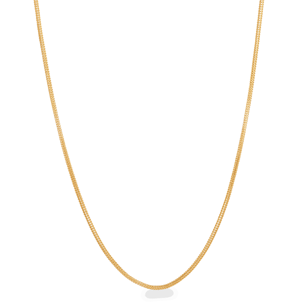 22ct Gold Foxtail Chain 20 Inches 25574 - 22ct Gold Foxtail Chain 20 Inches