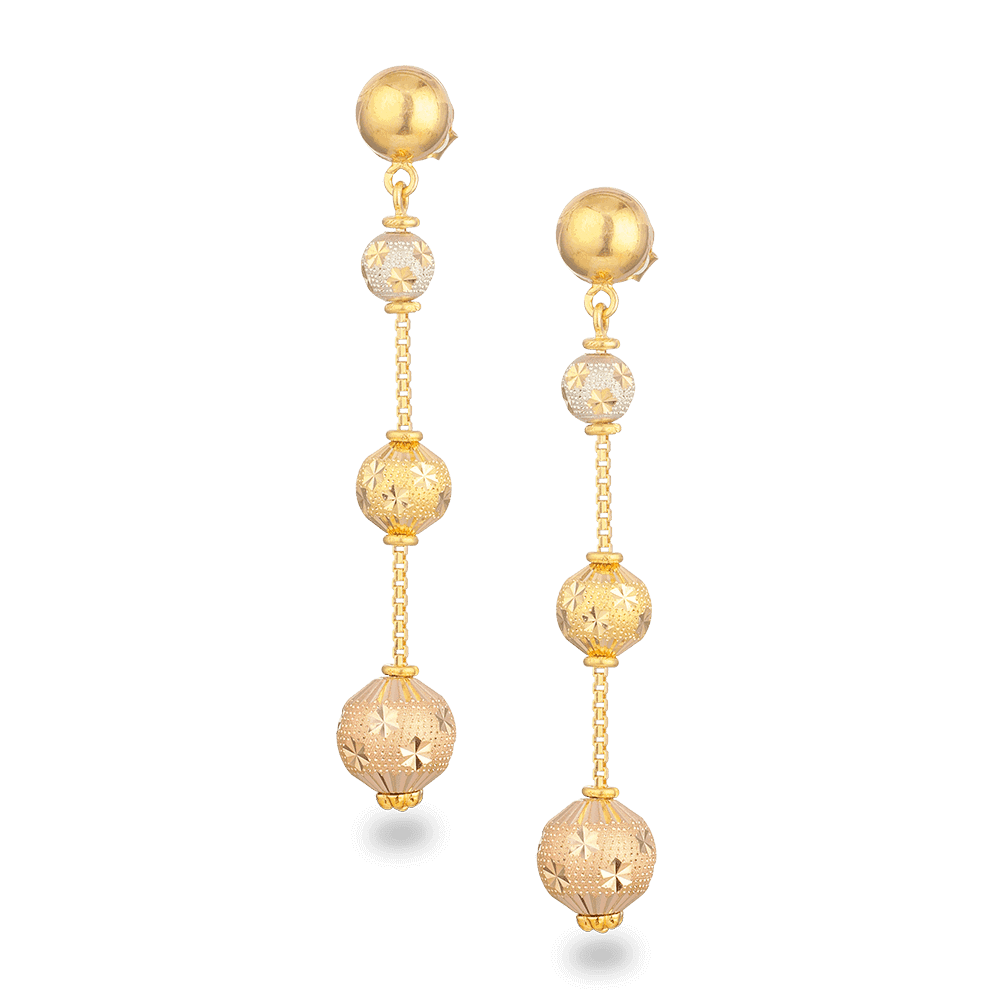 22ct Gold Sparkle Earrings 27442 - 22ct Gold Sparkle Earrings