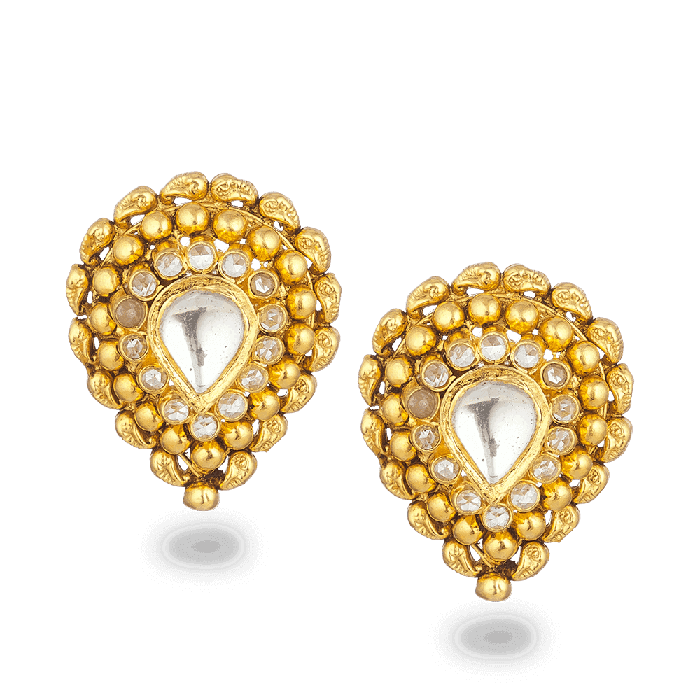 22ct Gold Armari Stud Earring 26821 - 22ct Gold Armari Stud Earring