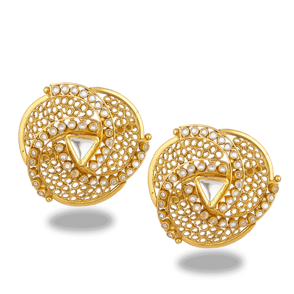 22ct Gold Armari Stud Earrings 27575 - 22ct Gold Armari Stud Earrings