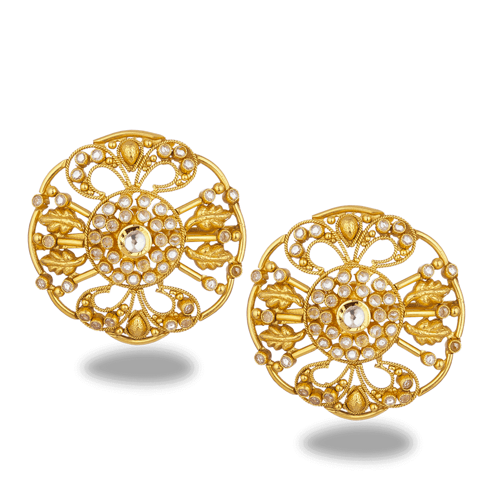 22ct Gold Armari Stud Earring 27576 - 22ct Gold Armari Stud Earring