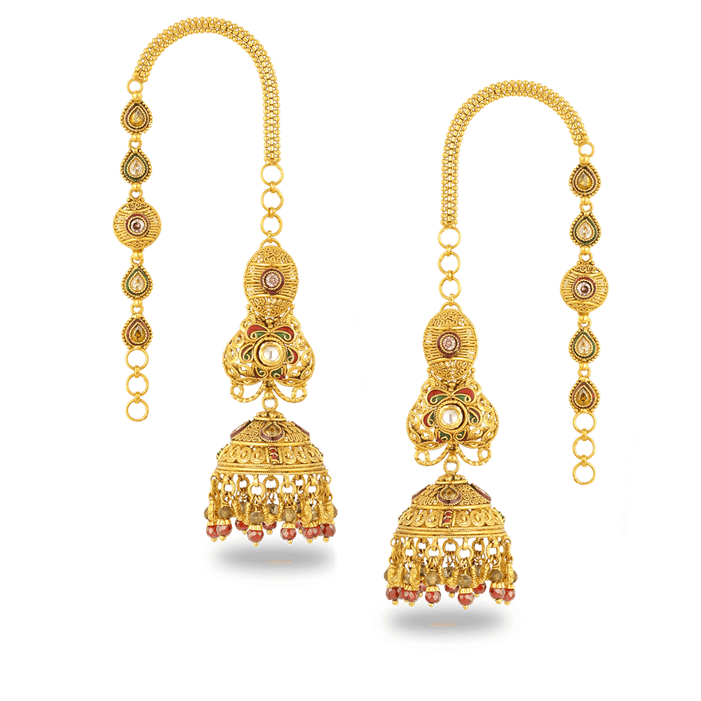 22ct Gold Earring 27610, 27613 - 22ct Gold Earring