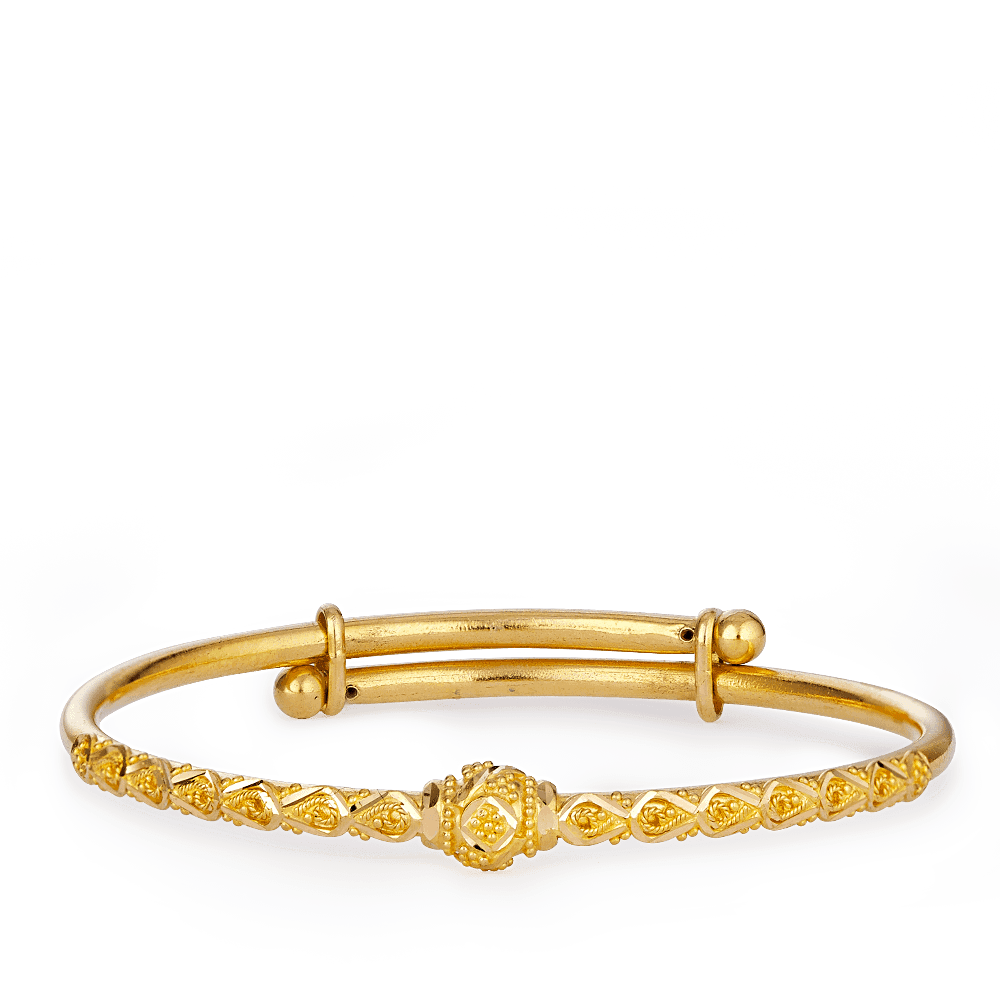 22ct Gold Baby Bangle - £410.00 (SKU:27650)