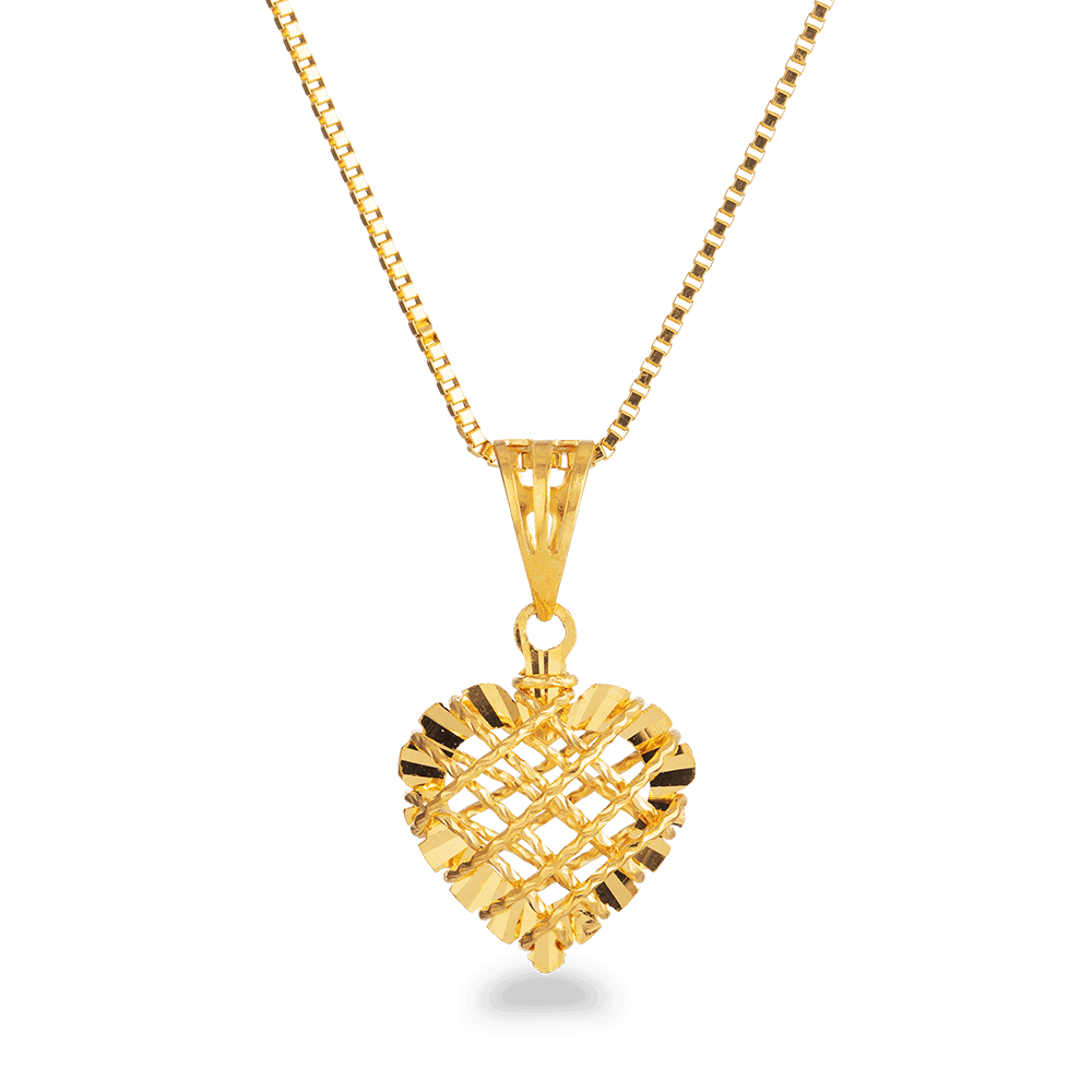 22ct Heart Pendant 28935 - 22ct Heart Pendant