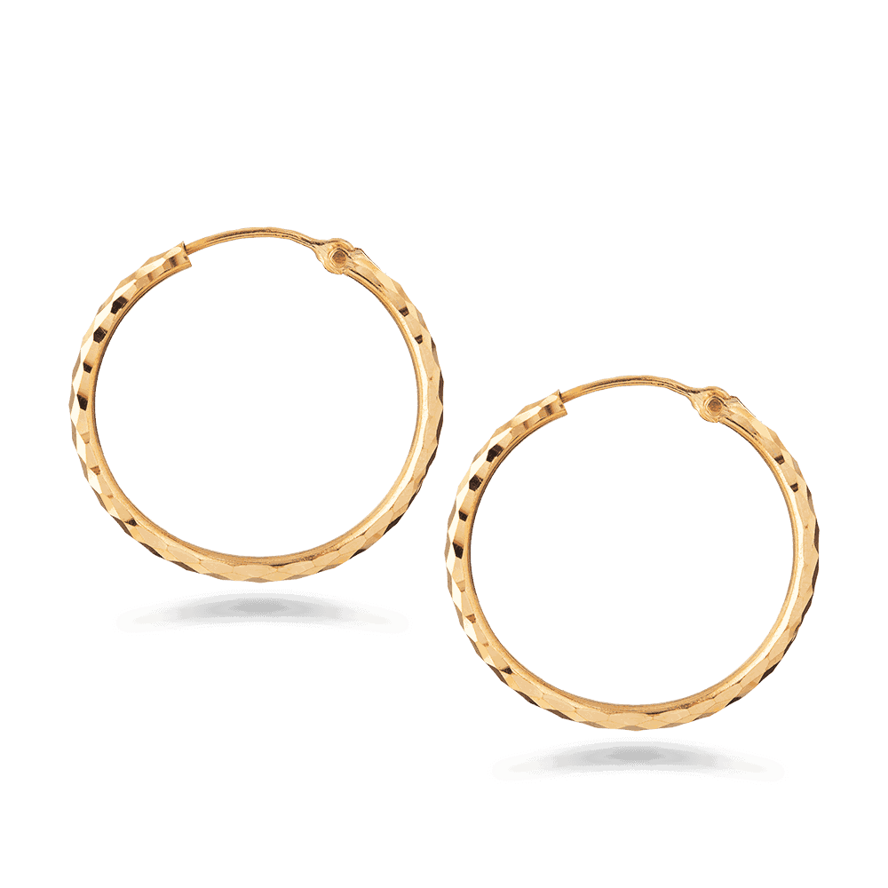 22ct Yellow Gold Baby HoopBali Earring £100.00 (SKU28339)