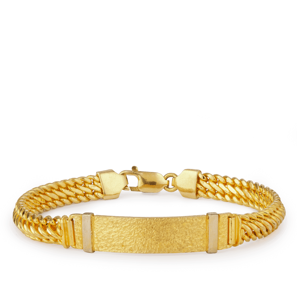 18ct Gold Men's Bracelet - £5250.00.00 (SKU:19388)