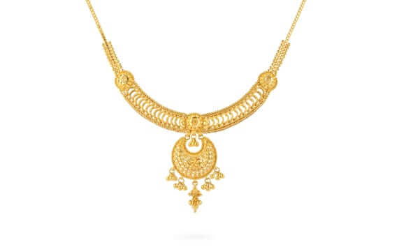 Small Gold Necklace And Earrings Set From Purejewels