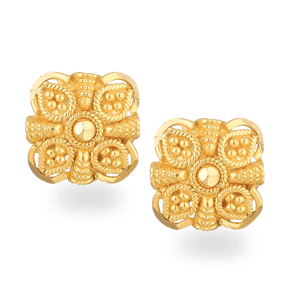 22ct Gold Stud Earring - £110.00.00 (SKU:24706)