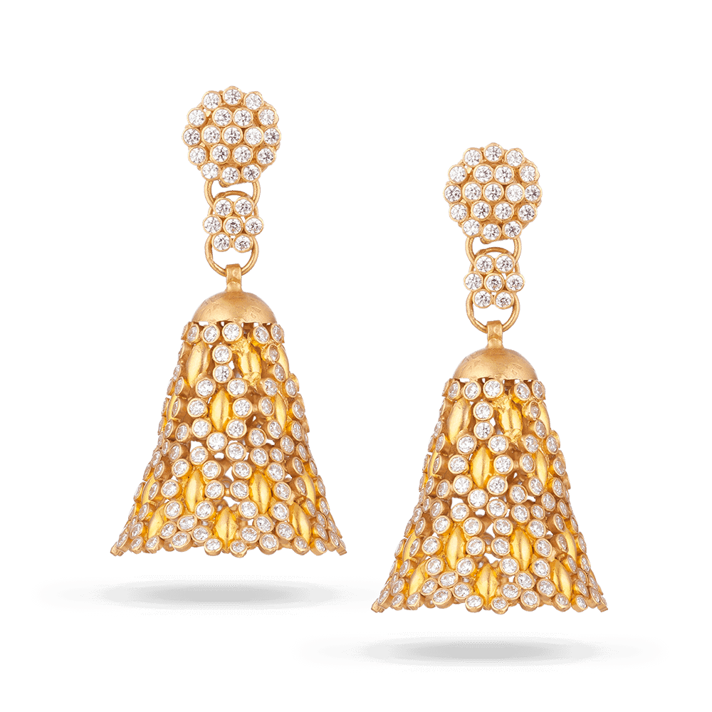 Anusha 22ct Gold Earring 28464 - Anusha 22ct Gold Earring