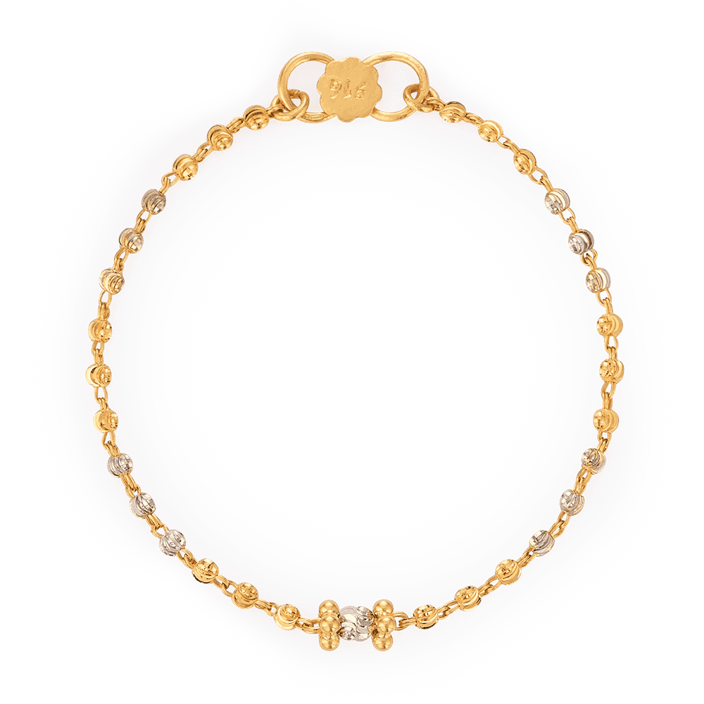 22ct Gold Baby Bracelet 27210 - 22ct Gold Baby Bracelet