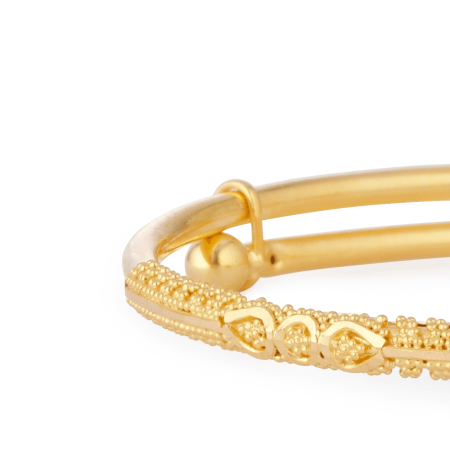 22ct Gold Baby Bangle For Girls
