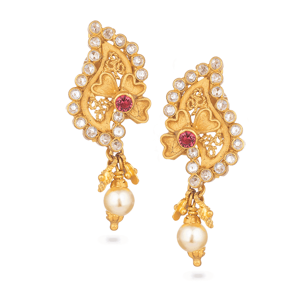 Anusha 22ct Gold Earring 28075 - Anusha 22ct Gold Earring