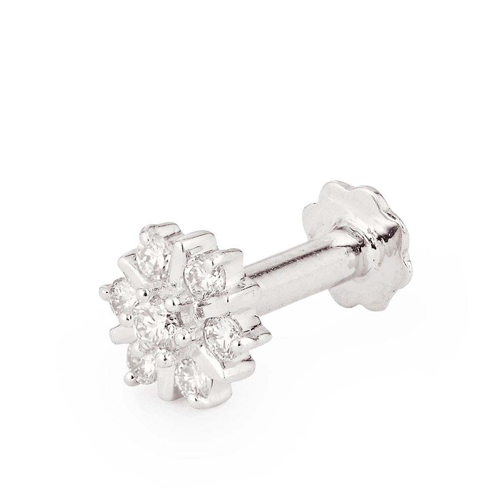 Diamond Nose Stud Indian 28105B-2 - Diamond Nose Stud Indian