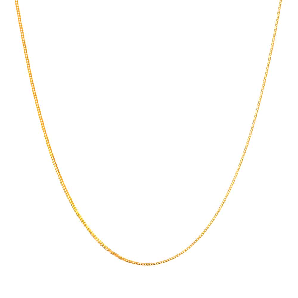 22ct Gold Foxtail Chain in 16 inches 31817 - 22ct Gold Foxtail Chain in 16 inches