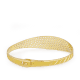 22ct Gold Bangle With Rhodium Finish