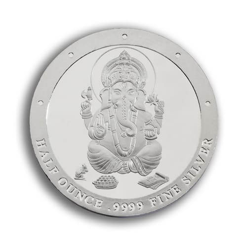 Silver Ganesh - 1/2oz Ganash - 1/2oz - Silver Ganesh - 1/2oz