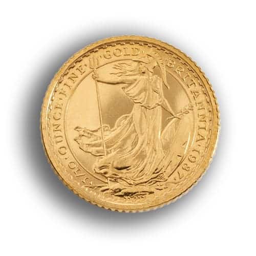 Gold 1/10oz Britannia in 24ct 1/10oz Britannia - Gold 1/10oz Britannia in 24ct