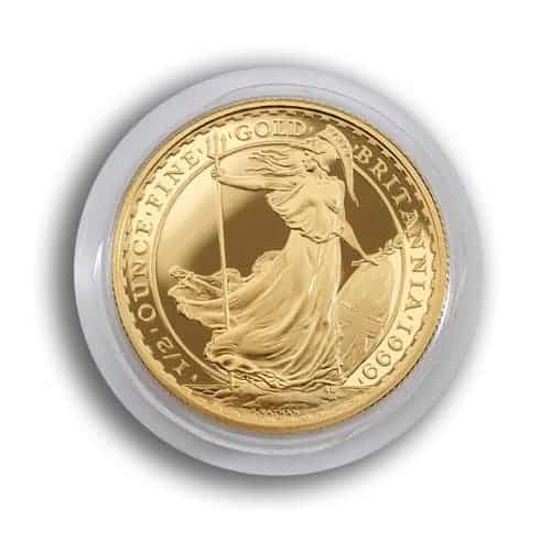 Gold 1/2oz Britannia in 22ct 1/2oz Britannia - Gold 1/2oz Britannia in 22ct
