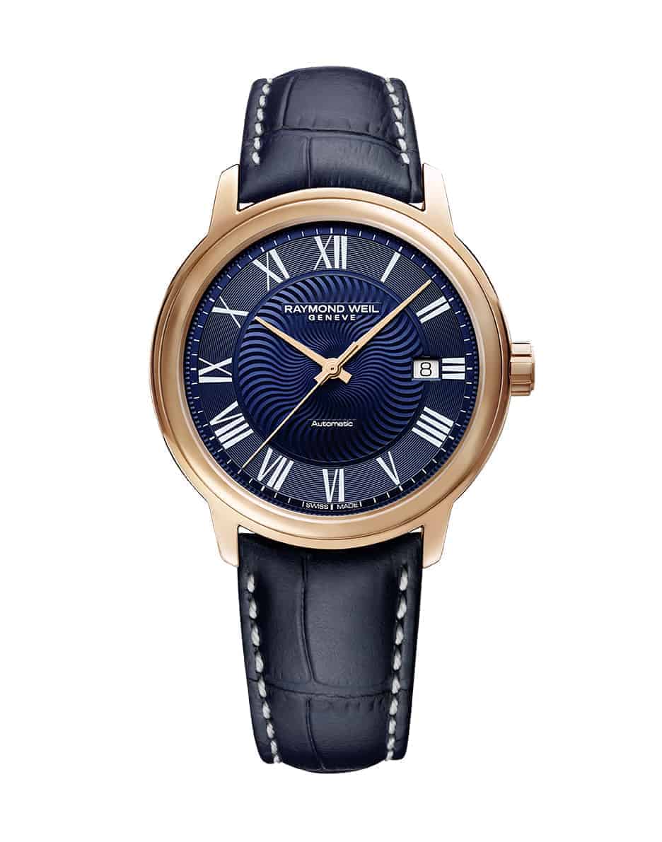 Maestro Blues' Men's Automatic Rose Tone Watch 2237-PC5-00508 - Maestro Blues' Men's Automatic Rose Tone Watch