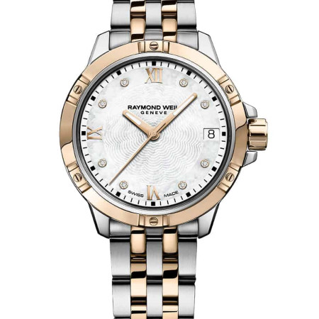 Tango Classic Ladies Quartz Rose Gold Two-Tone Diamond Watch