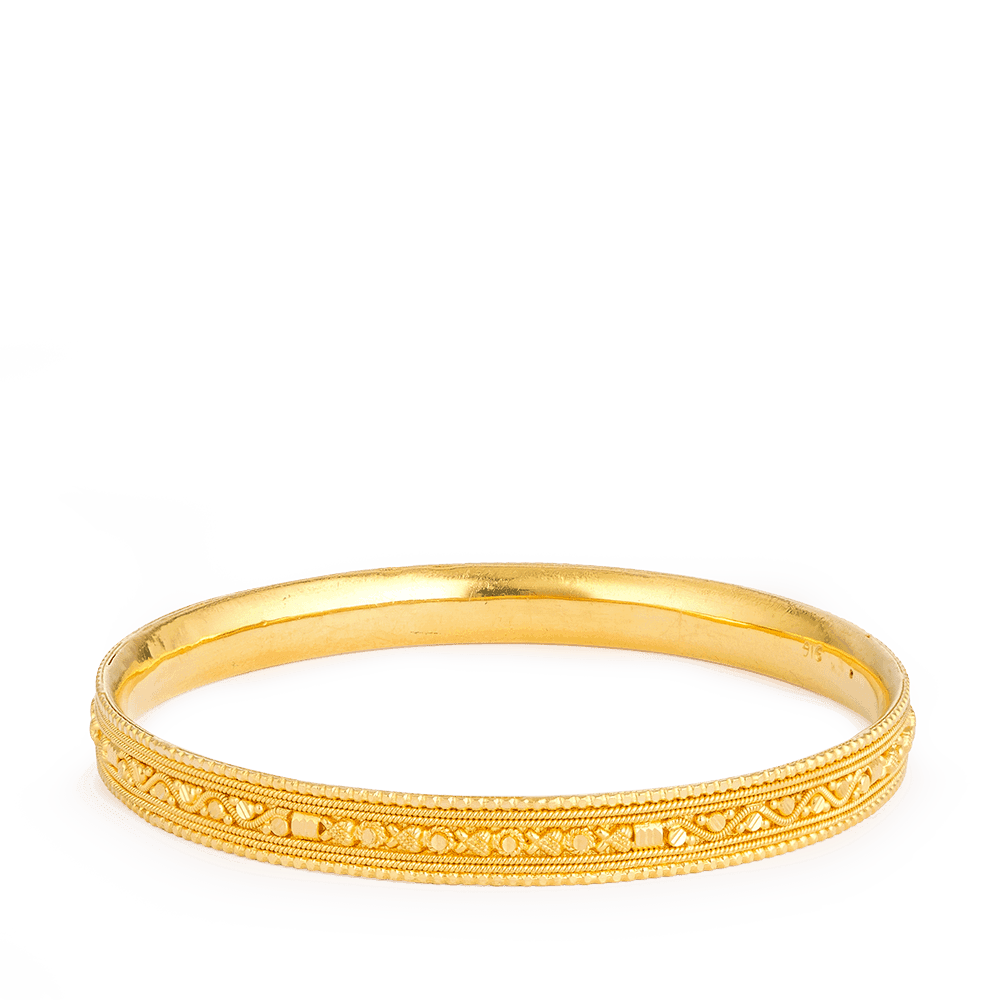 solid 18ct gold bangle