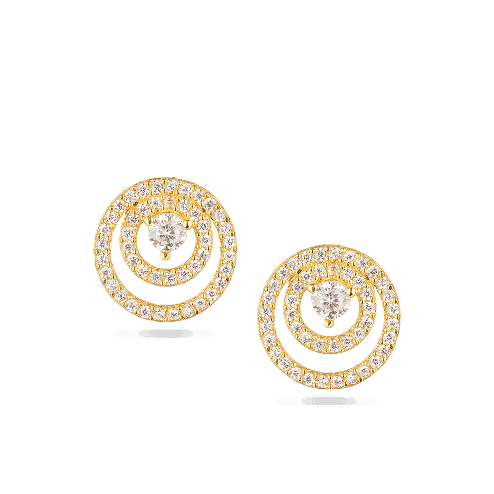 Indian Gold Earrings In 22 Carat 28635 - Indian Gold Earrings In 22 Carat