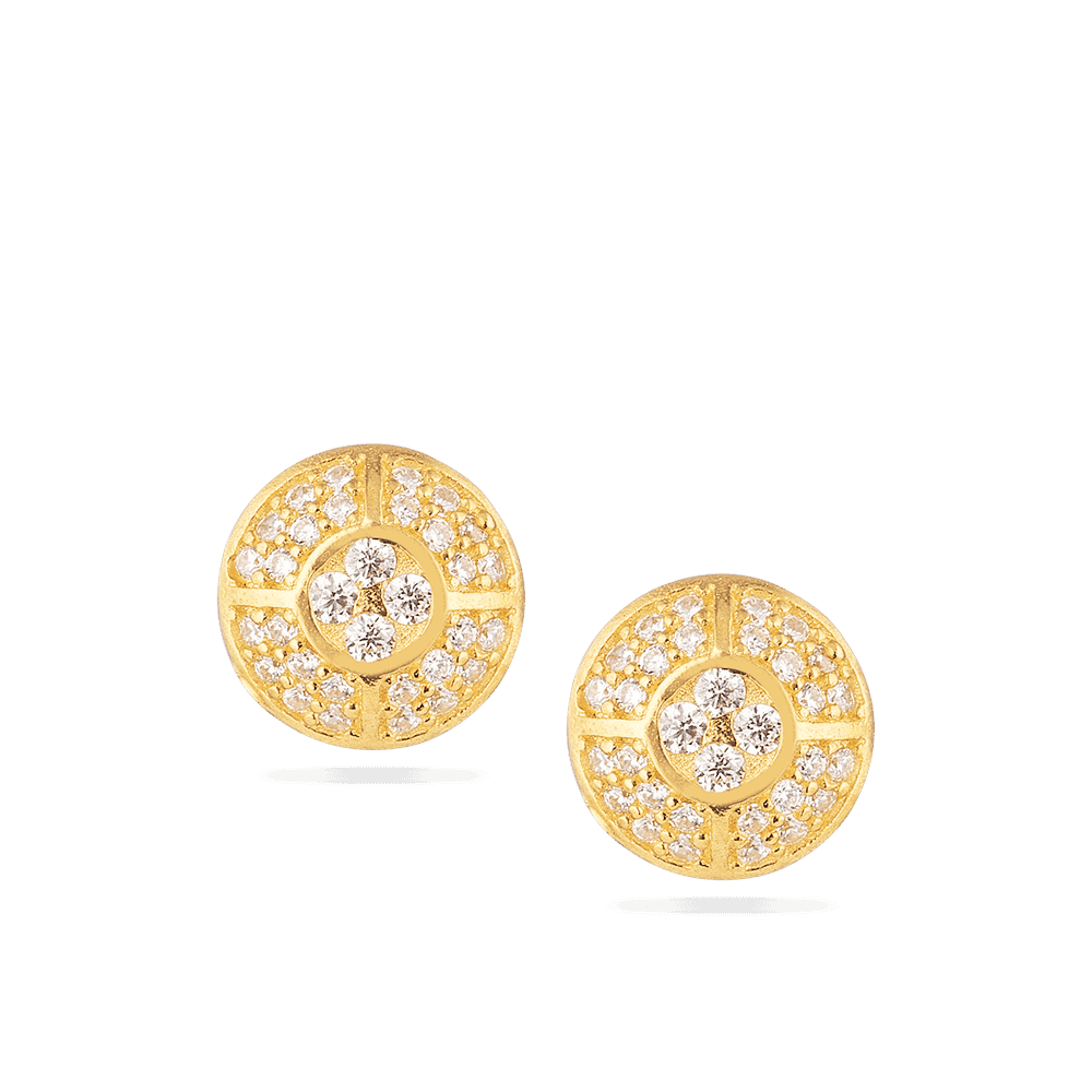 22 Carat Gold Indian Earrings 28639-3 - 22 Carat Gold Indian Earrings