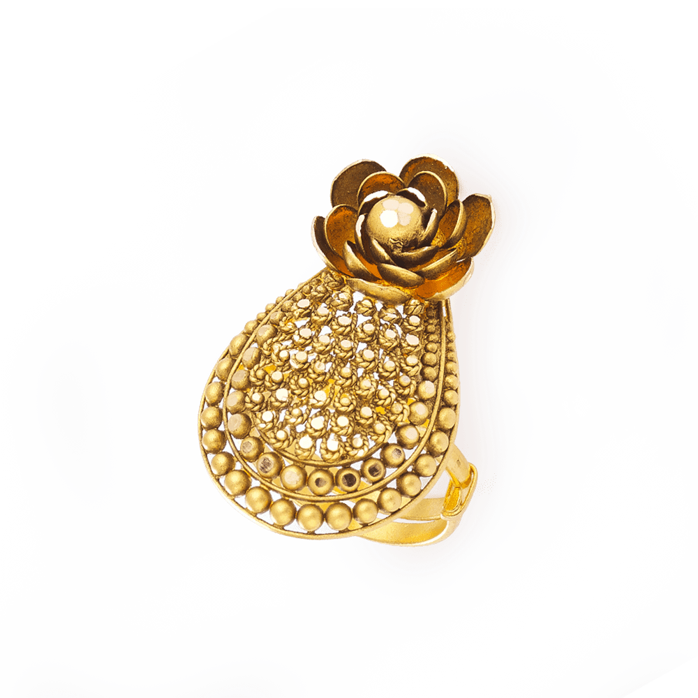 Ladies Gold Ring 28708 - Ladies Gold Ring