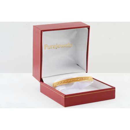 Solid Gold Bangle in 22ct | Daily Wear | Size 2.6