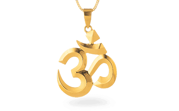 22ct Gold Om Pendant - 22ct Gold Om Pendant