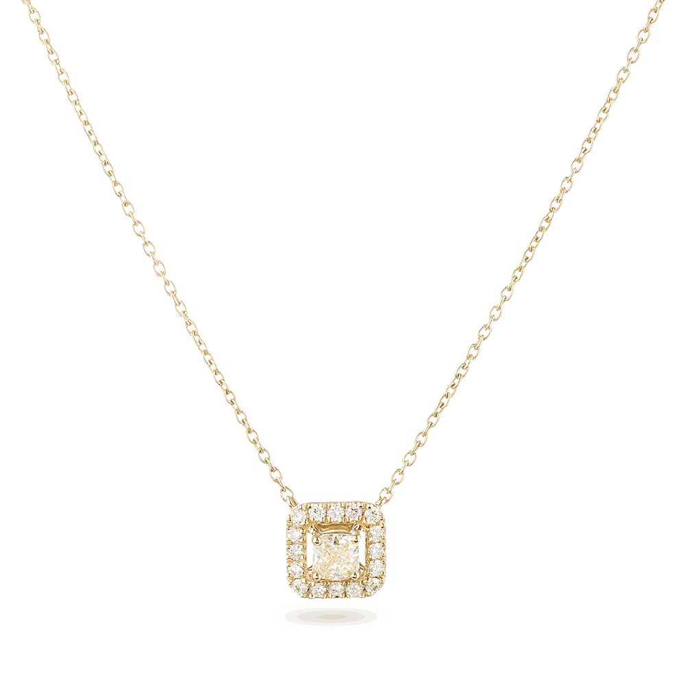 18ct Yellow Gold Diamond Necklace 28549 - 18ct Yellow Gold Diamond Necklace