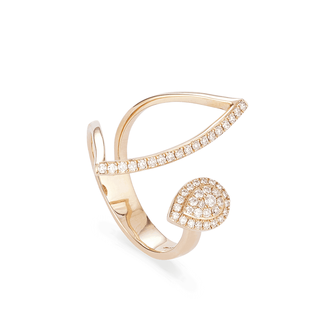 Dress Diamond Rings in Rose Gold 28568 - Dress Diamond Rings in Rose Gold