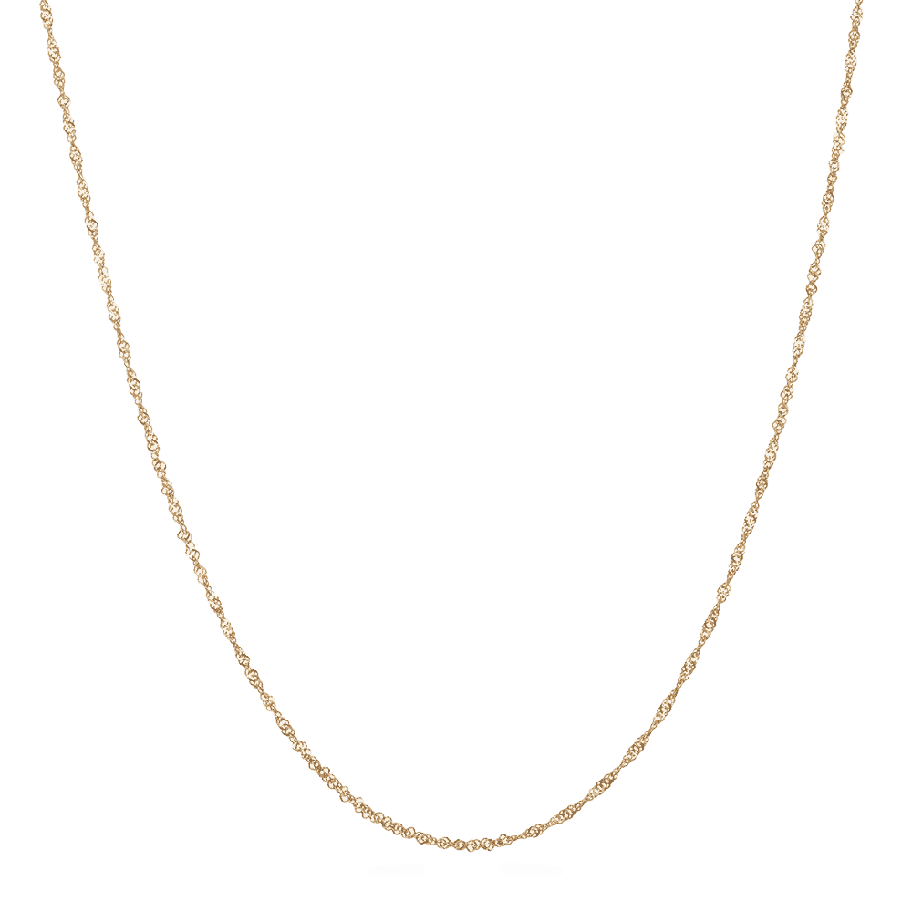 22kt Yellow Gold Ripple Chain in 16 Inches 28742, 28740 - 22kt Yellow Gold Ripple Chain in 16 Inches
