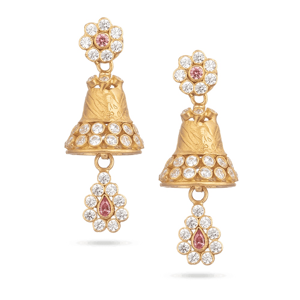 Asian Gold Earrings UK 28896 - Asian Gold Earrings UK