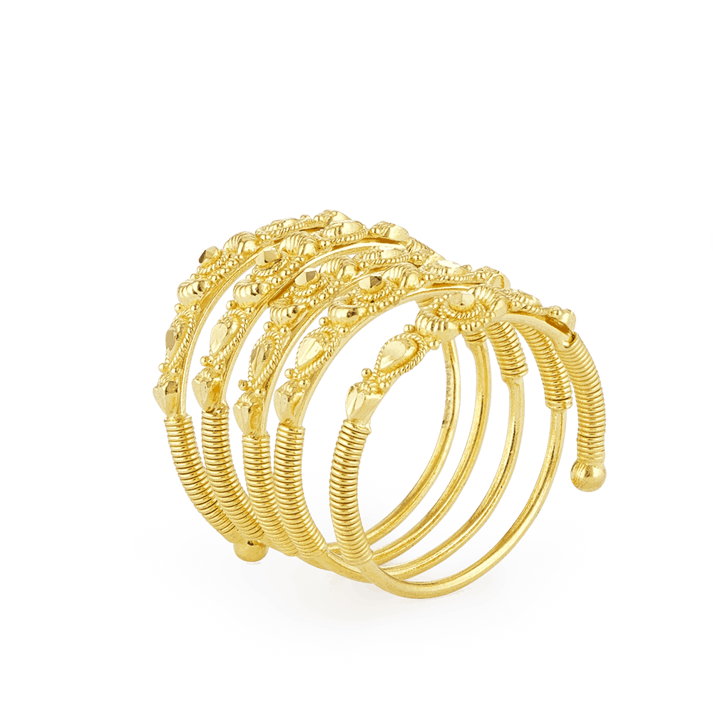 Indian Gold Ring In 22ct 28903 - Indian Gold Ring In 22ct