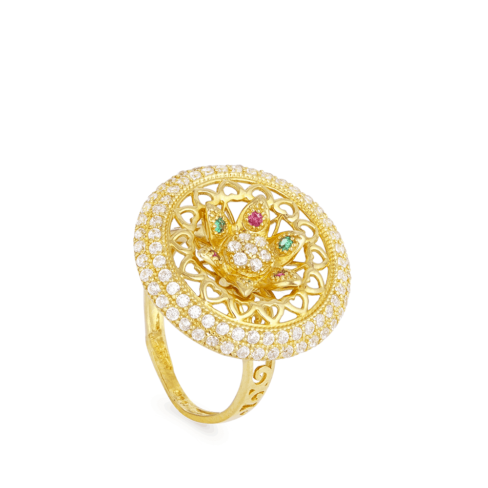 Cocktail Ring In 22ct 25616 - Cocktail Ring In 22ct