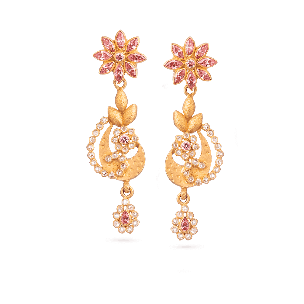 Polki Earrings 28890 - Polki Earrings