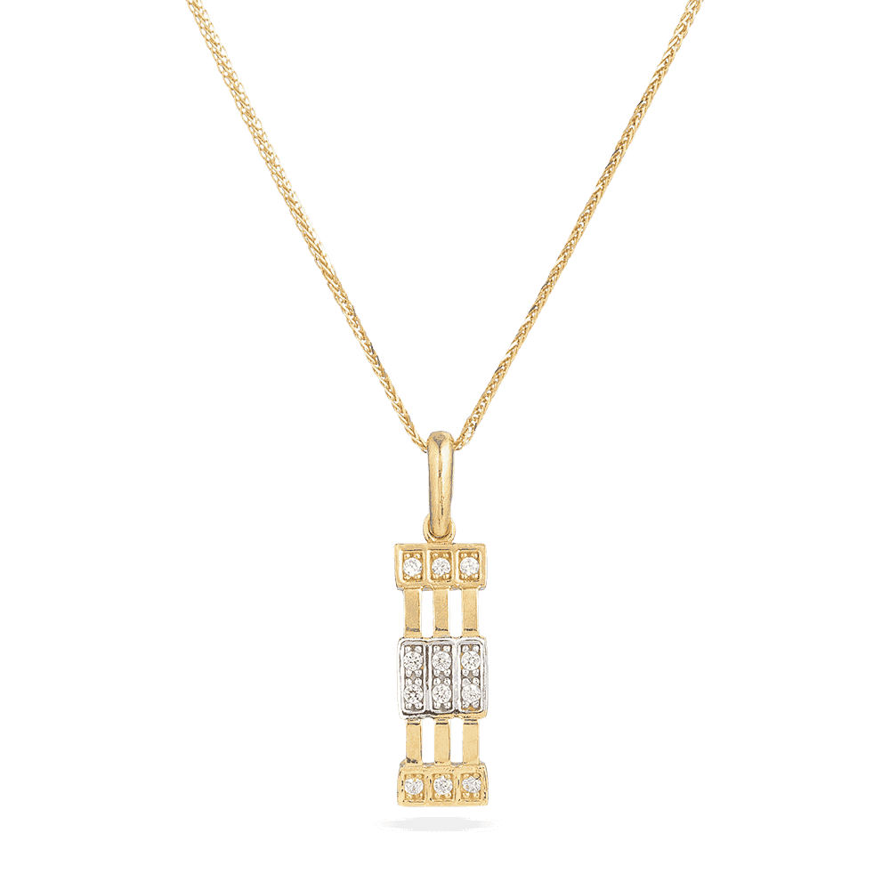 22ct yellow gold Cubic Zirconia pendant 30007 - 22ct yellow gold Cubic Zirconia pendant