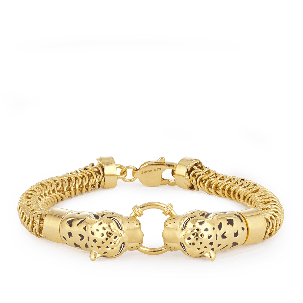 22ct Gold Leopard Gents Bracelet 30154 - 22ct Gold Leopard Gents Bracelet