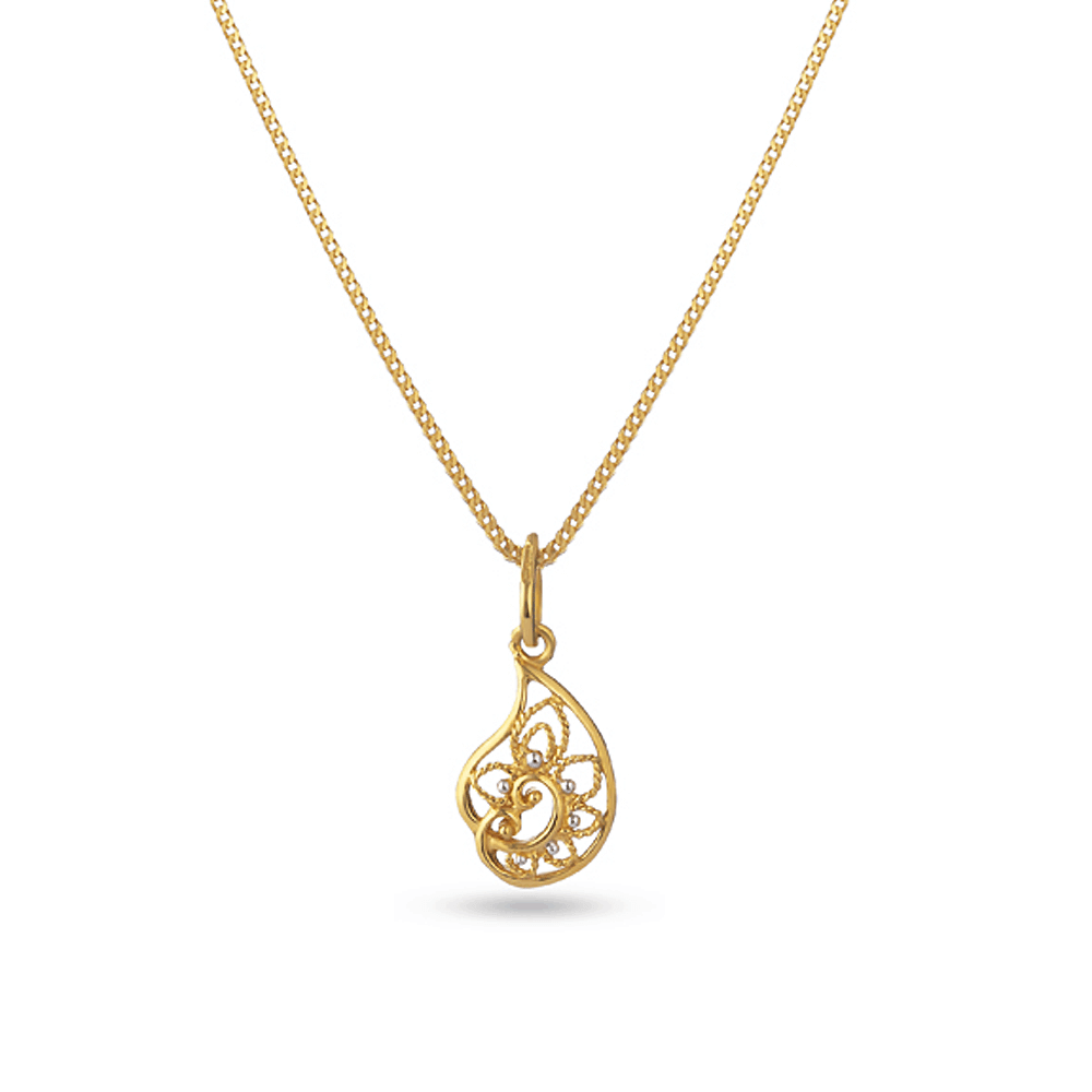 22ct Gold Indian Pendant 30133 , 30137 - 22ct Gold Indian Pendant