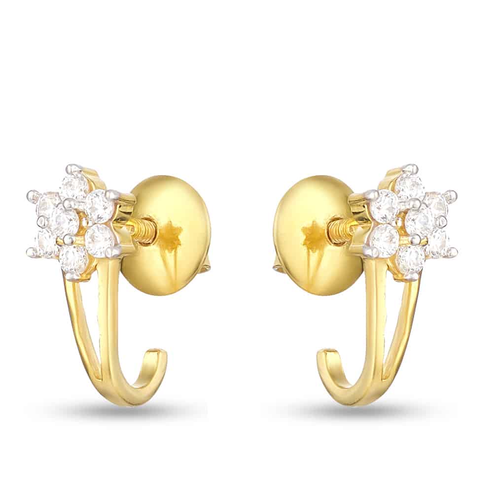 Gold Stud Earring UK 30170 - Gold Stud Earring UK