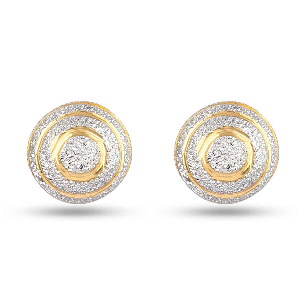 Indian Gold Stud Earrings - £140.00.00 (SKU:30333)