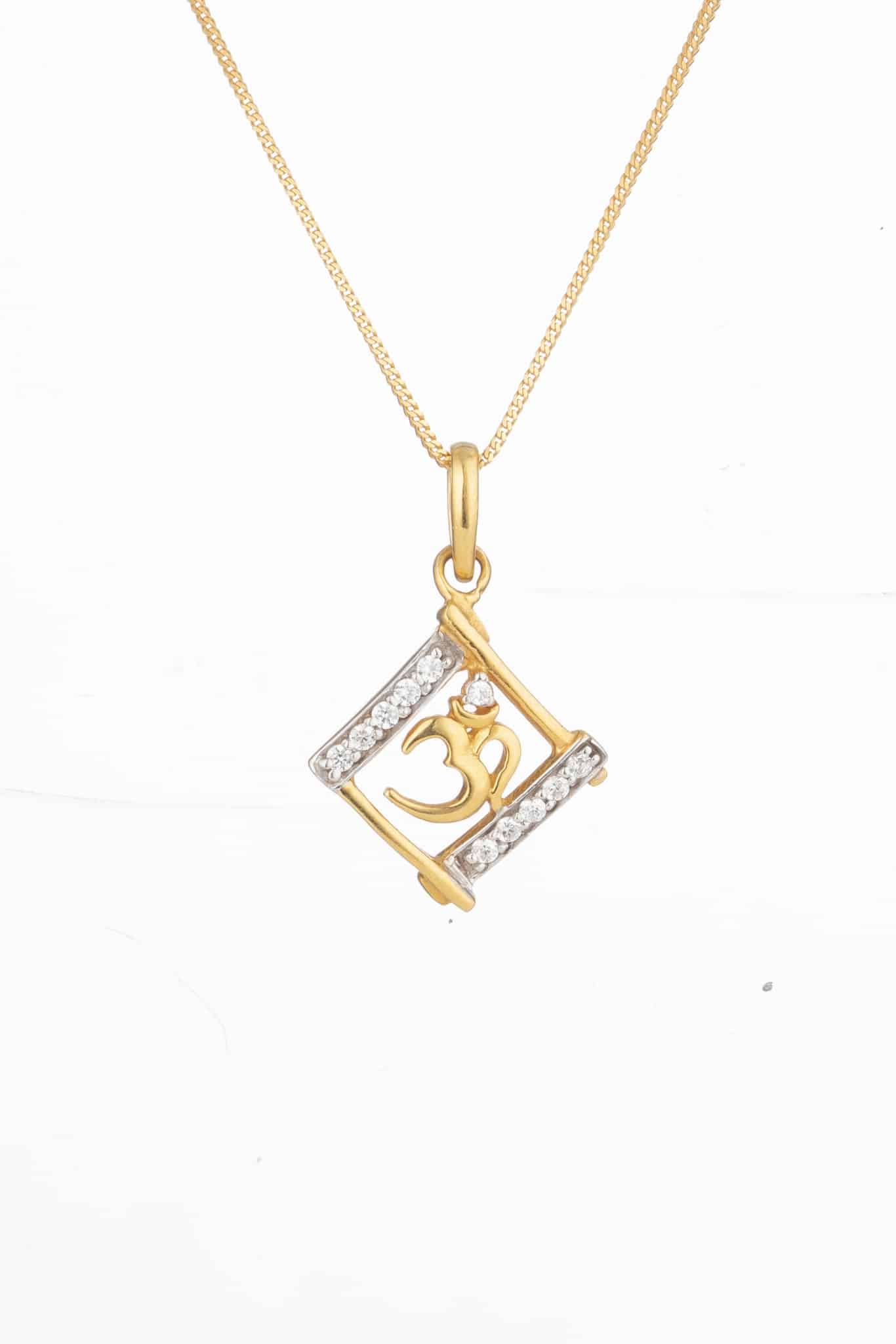 22ct Om Pendant 22590 - 22ct Om Pendant