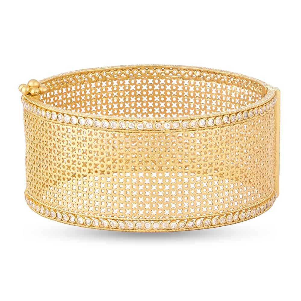 Anusha 22ct Gold Cuff Bangle 28848 - Anusha 22ct Gold Cuff Bangle
