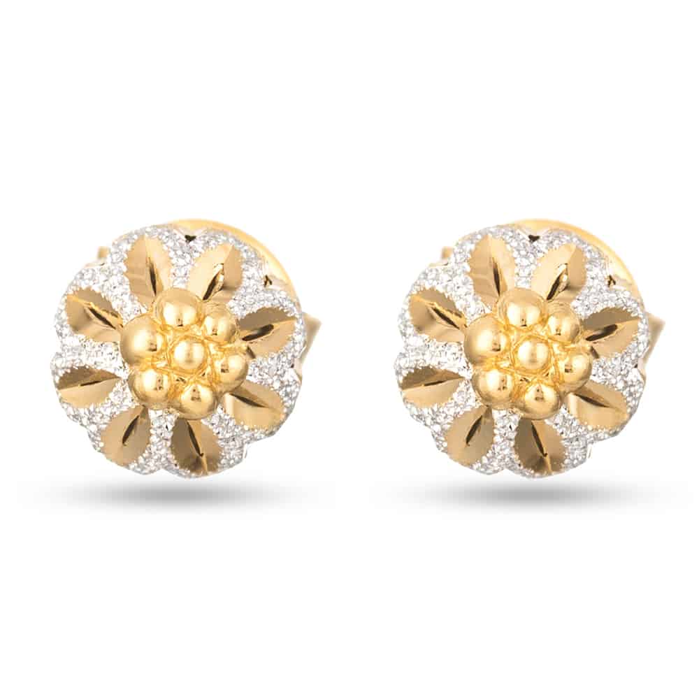 22ct Gold Stud Earring 30389 - 22ct Gold Stud Earring