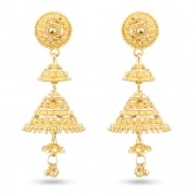 Gold-Braut-Jhumka-Ohrring Gold-Braut-Jhumka-Ohrring