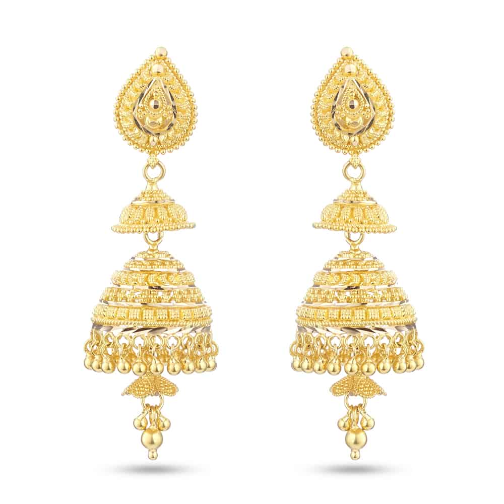 Indian Bridal Earring 30488 - Indian Bridal Earring