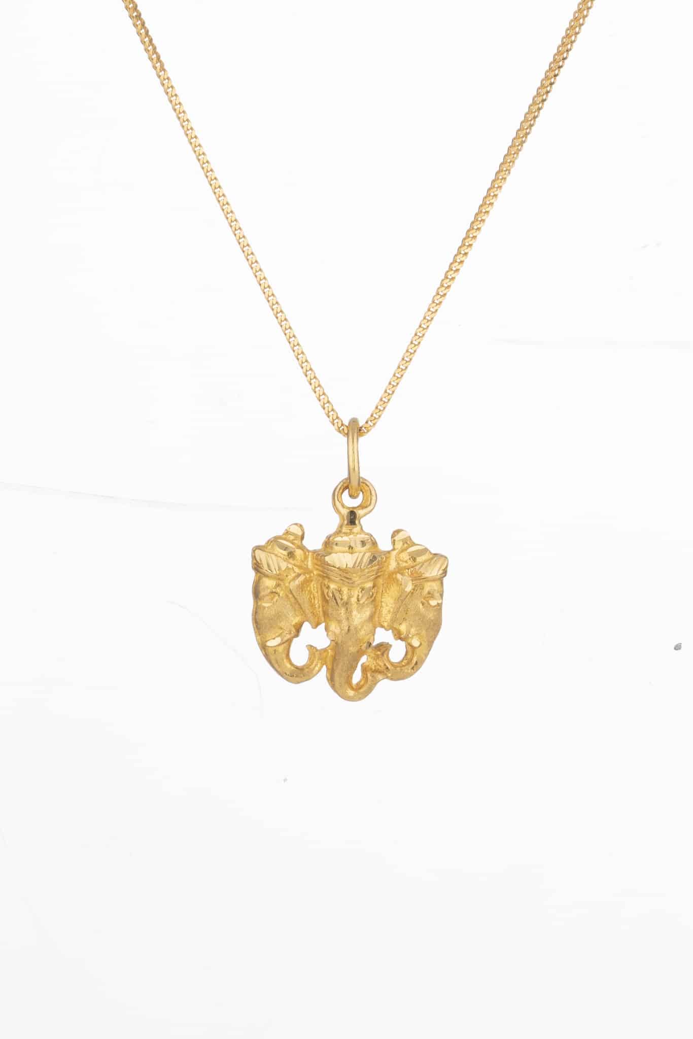Ganesh Ji Gold Pendant 6026 - Ganesh Ji Gold Pendant