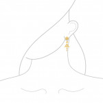 Gold-Braut-Jhumka-Ohrring Gold-Braut-Jhumka-Ohrring