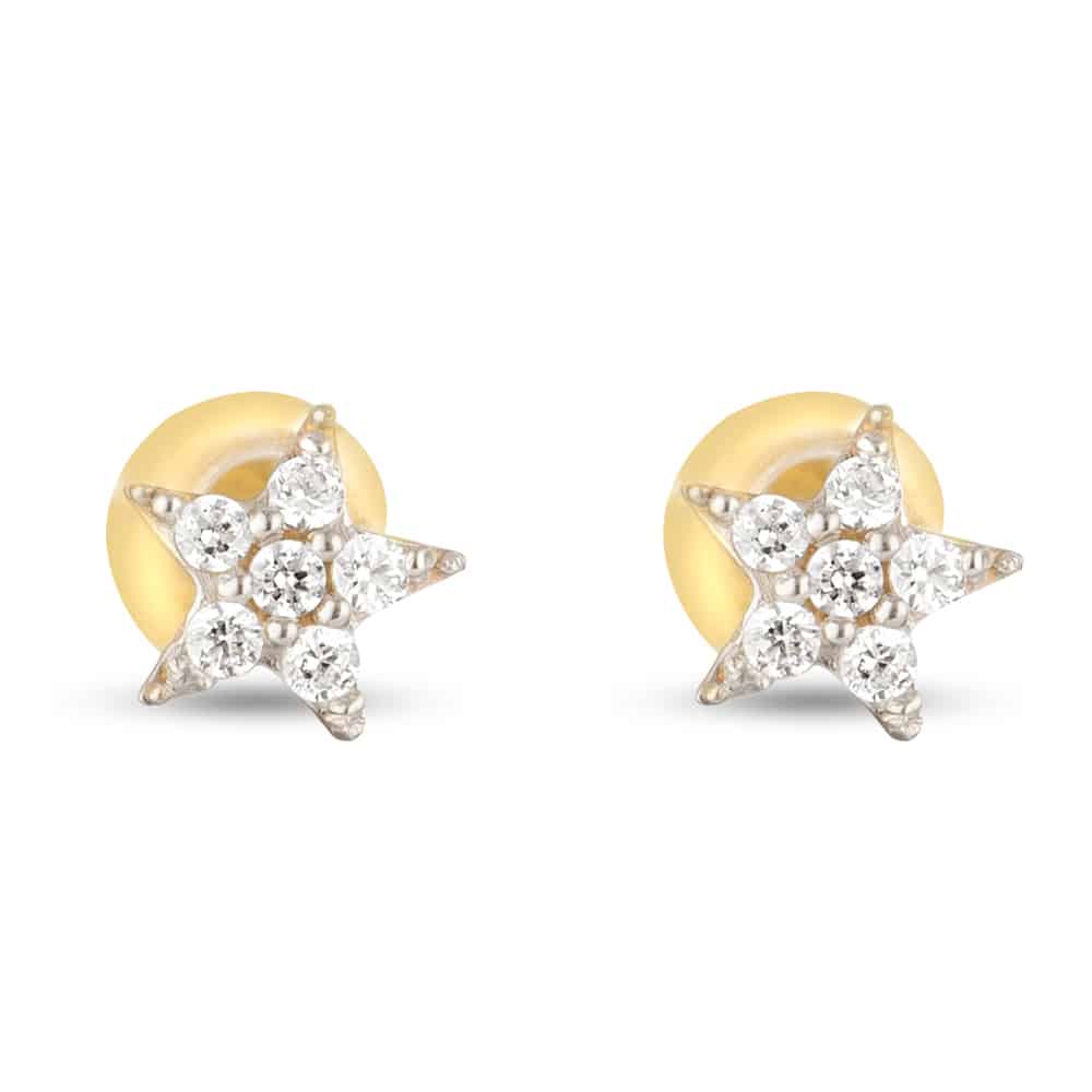 22 Carat Gold Star Earring 30549 - 22 Carat Gold Star Earring